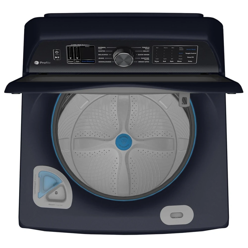 Ensemble laveuse et sécheuse électrique GE Profile, 28 pouces, Bleu – PTW900BPTRS / PTD90EBMTRS – Image 5