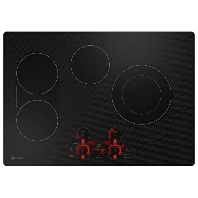 Plaque de cuisson électrique GE Profile, 30 pouces, noir – PEP7030DTBB