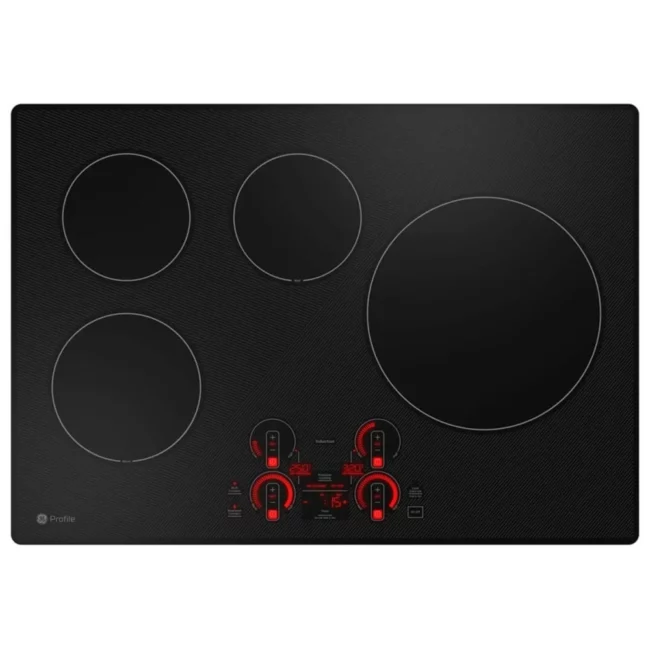 Plaque de cuisson à induction GE Profile, 30 pouces, noir – PHP7030DTBB