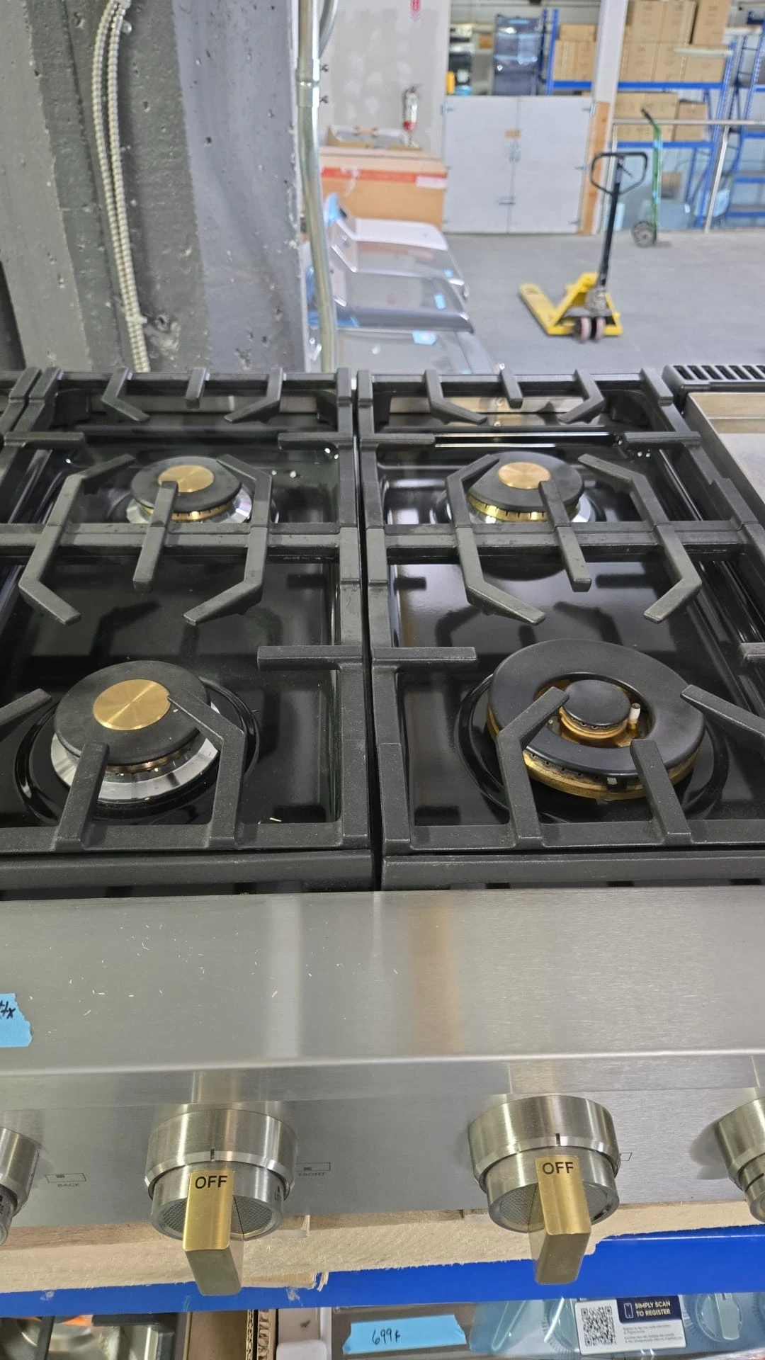 Plaque de cuisson au gaz Monogram – 48 pouces, 6 brûleurs, inox – ZGU486NDTSS – Image 7