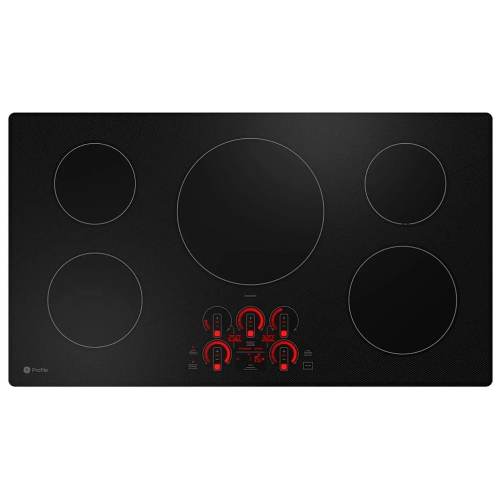Plaque de cuisson à induction GE Profile – 36 pouces, 5 zones, noir – PHP7036DTBB – Image 2