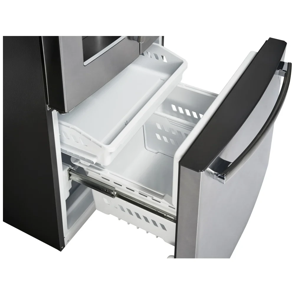 Réfrigérateur à portes françaises GE Profile – 33 pouces, profondeur de comptoir, 17,5 pi³, inox – PYE18HYRCFS - Image 4