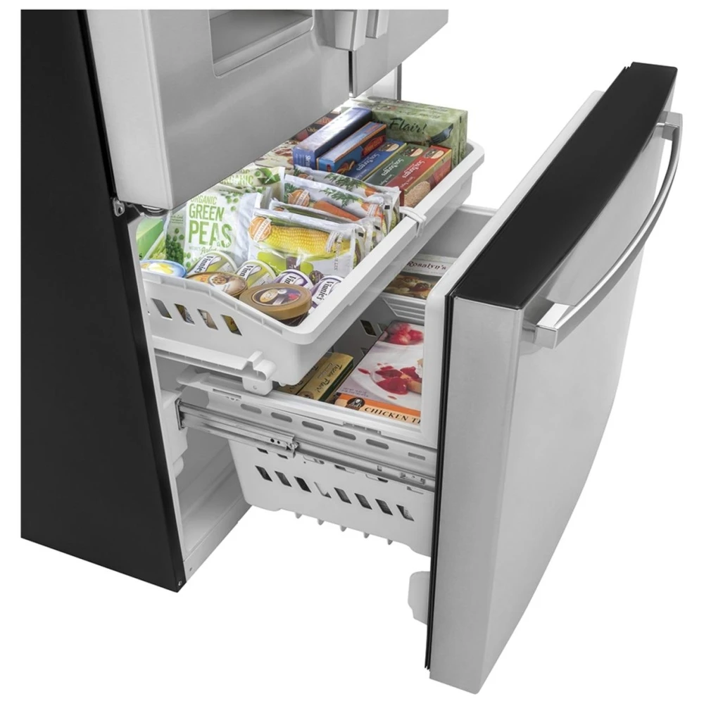 Réfrigérateur à portes françaises GE – 36 pouces, profondeur de comptoir, 20,6 pi³, inox – GYE21JYMFS - Image 4