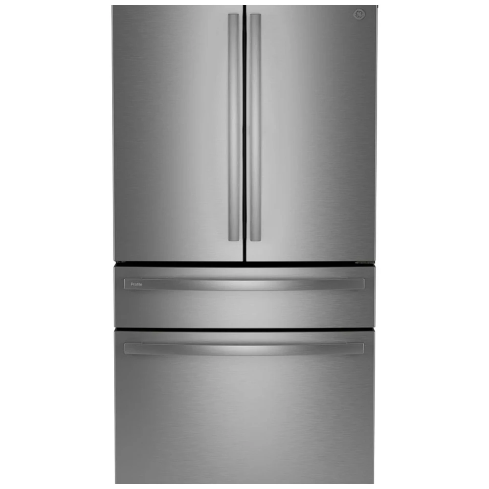 GE Profile French door refrigerator - 36 inch, 28.7 cu. ft., stainless steel - PGE29BYTFS