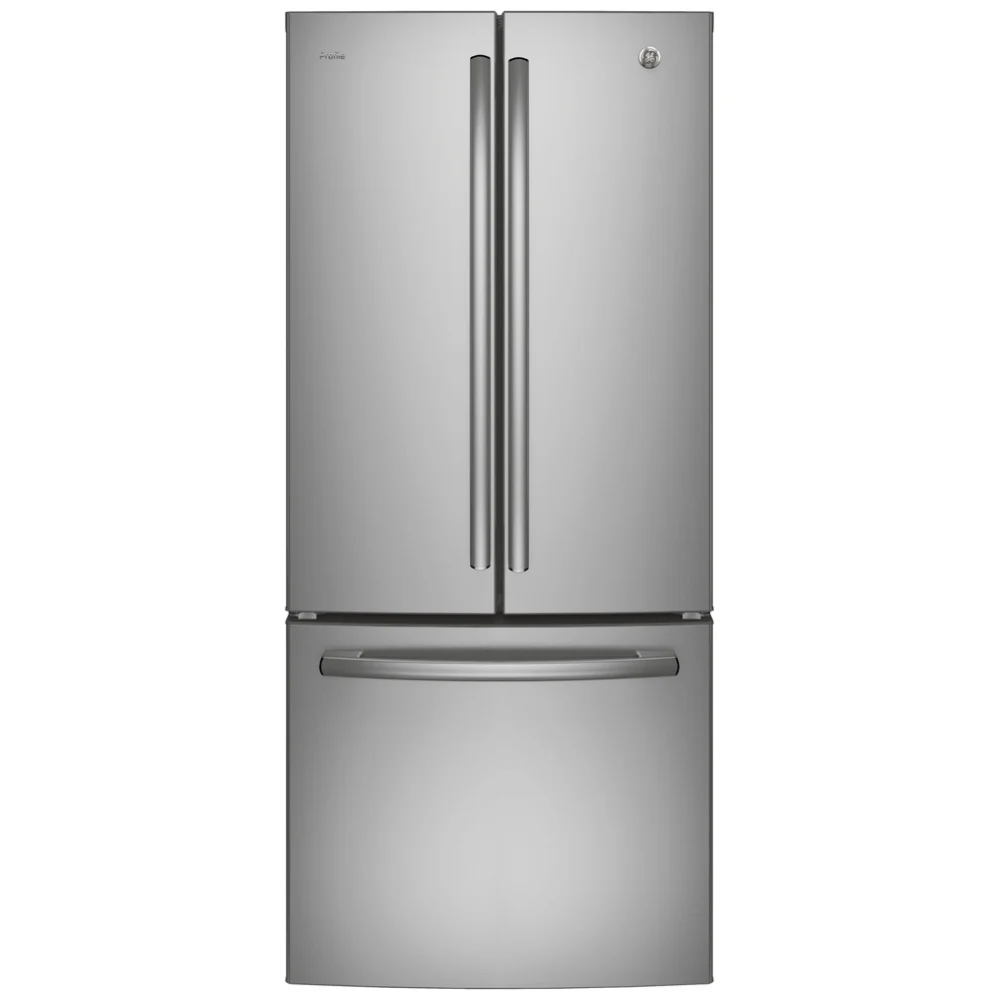 GE Profile French door bottom freezer refrigerator - 30 inch, 20.8 cu. ft., stainless steel - PNE21NYRKFS