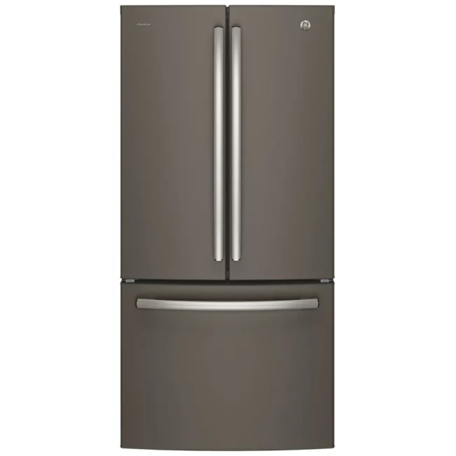 GE Profile 33-inch French door refrigerator with water and ice, slate - PNE25NMLKES