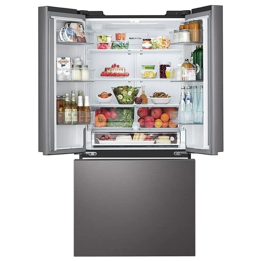 Réfrigérateur à congélateur inférieur à portes françaises LG – 33 pouces, 25,1 pi³, inox noir – LF25S6200D - Image 3