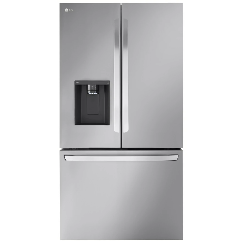 LG French door counter depth refrigerator, 36" with water and ice, stainless steel - LRFXC2606S