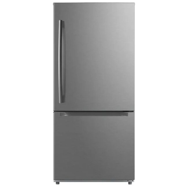 Moffat Bottom-Mount Refrigerator - 30", 18.6 cu. ft., Stainless Steel - MDE19DSNKSS