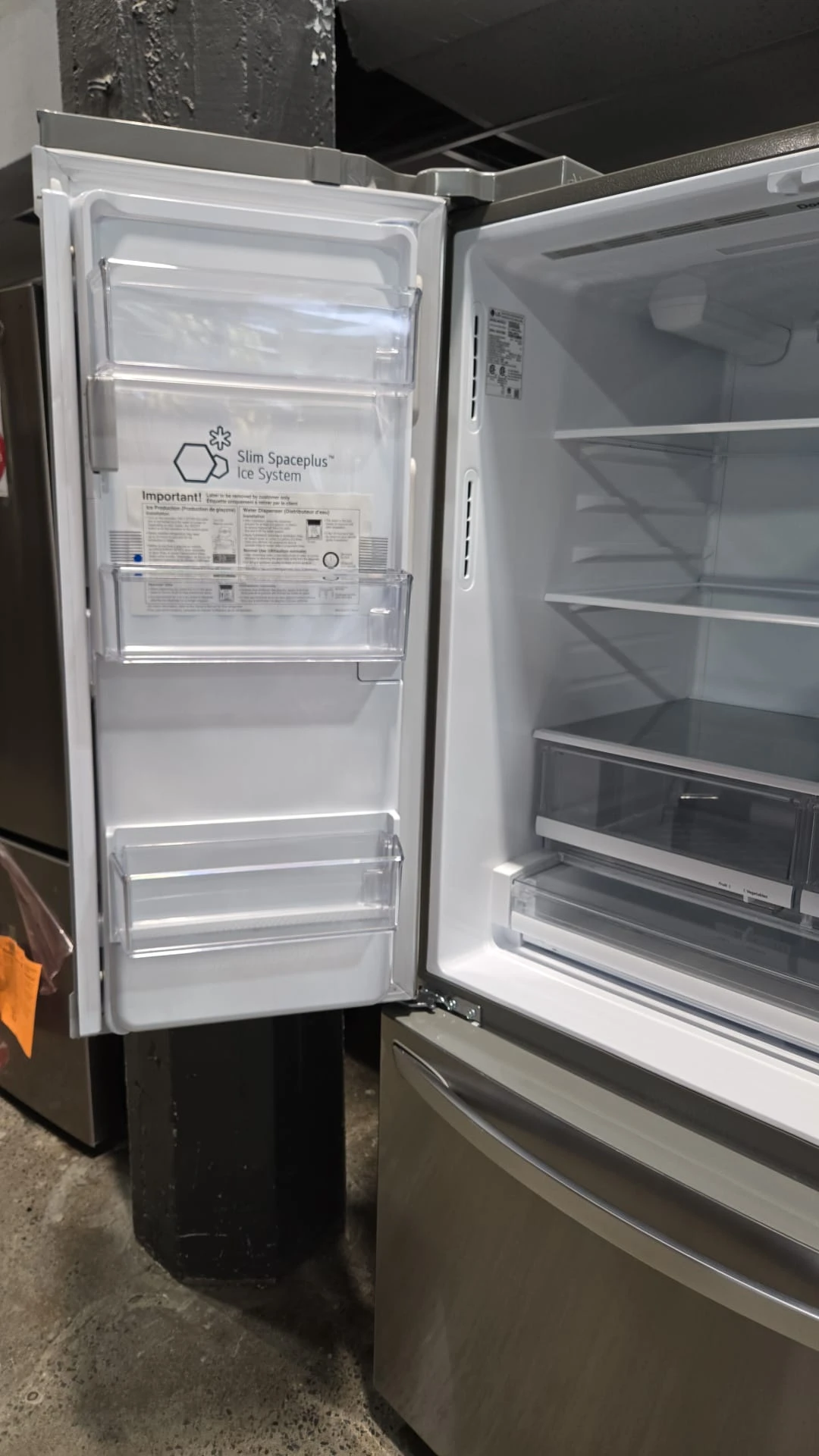 Réfrigérateur à portes françaises LG – 36 pouces avec eau et glace, inox – LRFS28XBS - Image 7