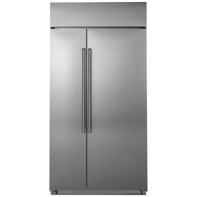 GE Café Side-by-Side Refrigerator - 42 inches, 25.2 cu. ft., stainless steel - CSB42WP2NS1