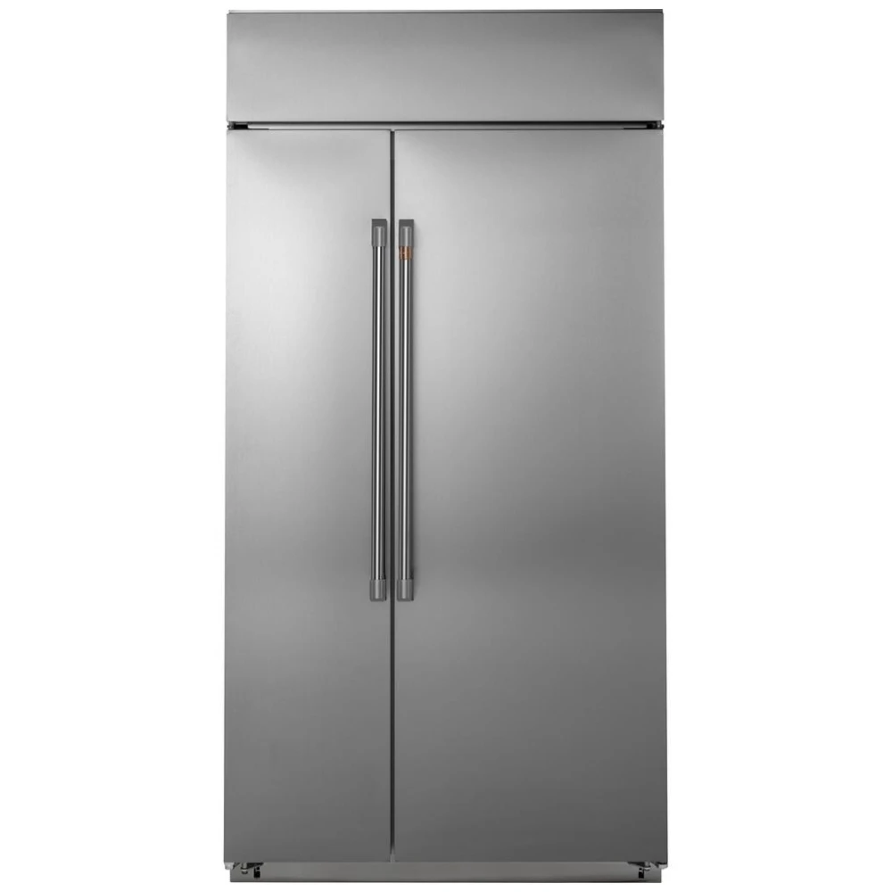 GE Café Side-by-Side Refrigerator - 42 inches, 25.2 cu. ft., stainless steel - CSB42WP2NS1