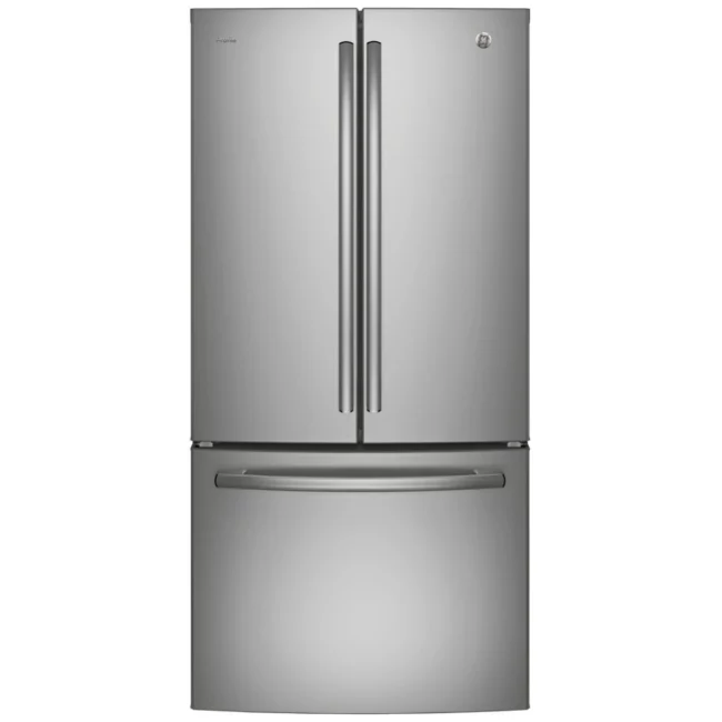 GE Profile 33" French door refrigerator with water and ice, stainless steel - PNE25NYRKFS