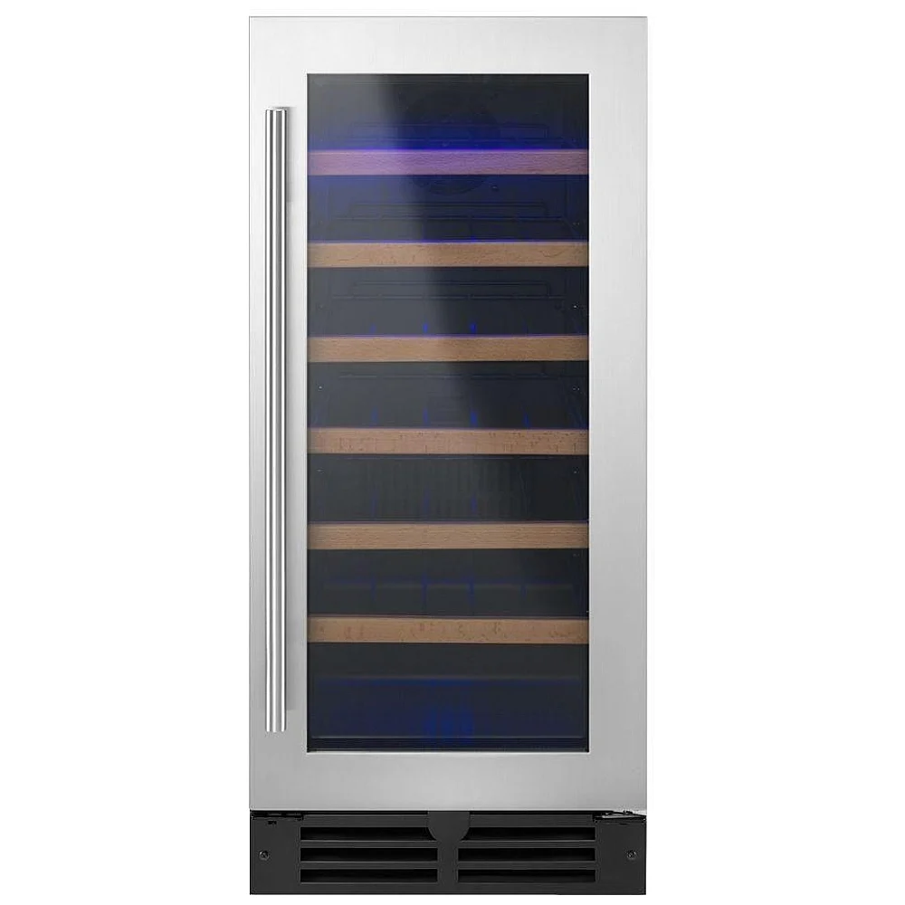 Cellier à vin sous comptoir Whirlpool – 15 pouces, 34 bouteilles, inox– WUW35X15DS