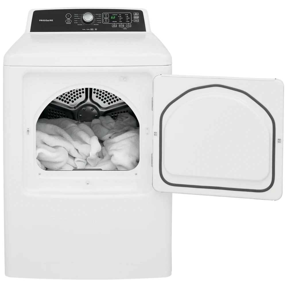 Sécheuse au gaz Frigidaire – 27 pouces, 4 réglages de température, blanc – FFRG4120SW2 - Image 3