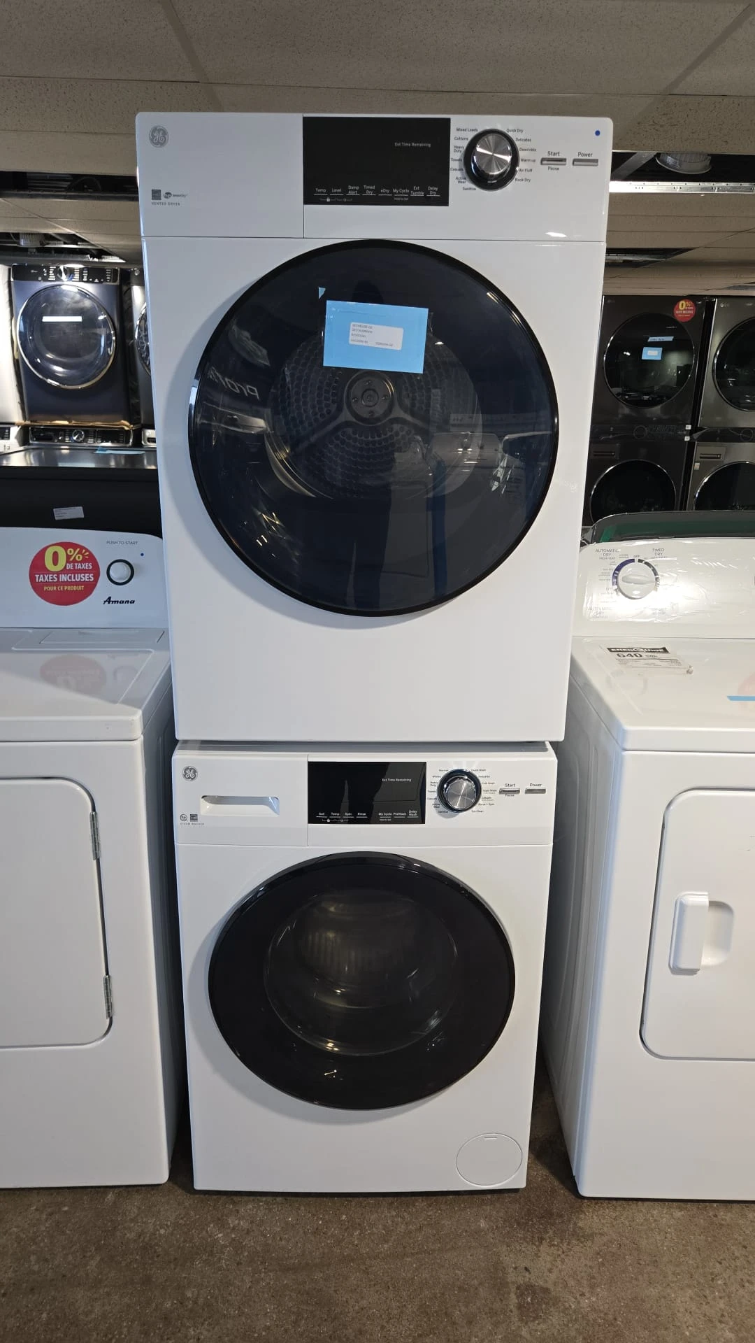 Ensemble Laveuse-sécheuse GE 24 pouces – GFW148SSM1WW & GFD14JSINWW - Image 7