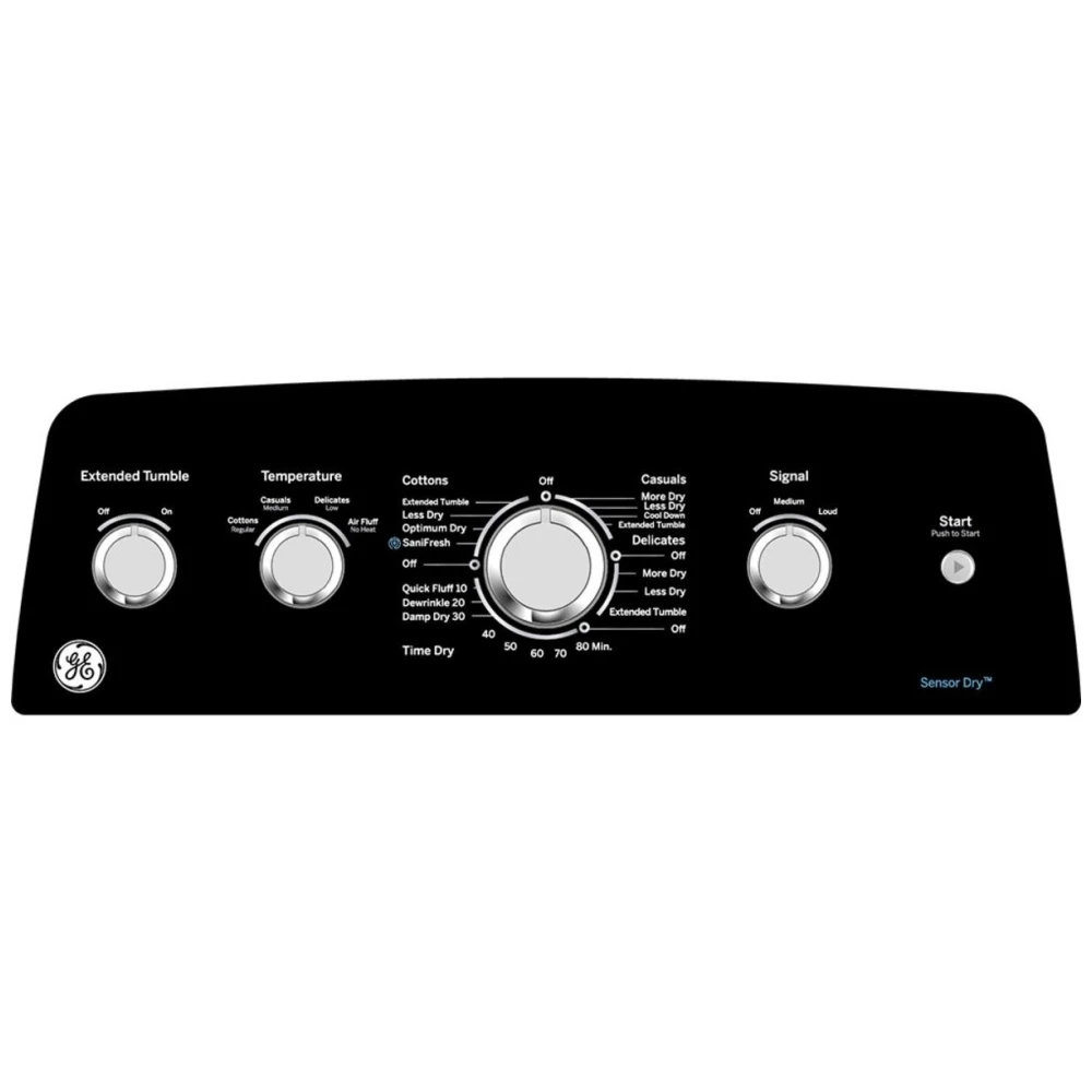 Sécheuse électrique GE – 27 pouces, 7,2 pi³, blanc – GTD49EBMRWS - Image 3