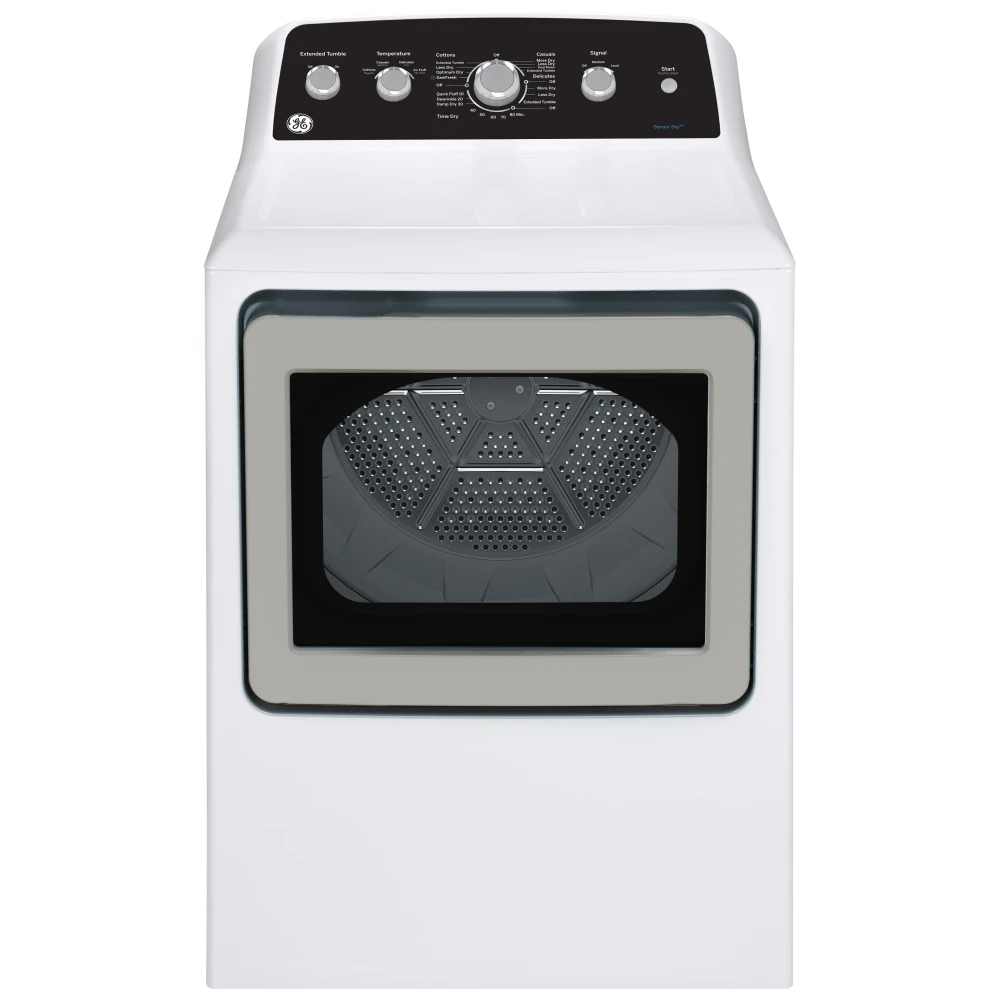 GE Electric Dryer - 27 inches, 7.2 cu. ft., white - GTD49EBMRWS