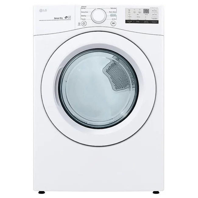 LG Electric clothes dryer - 27 inches, 7.4 cu. ft., white - DLE3400W