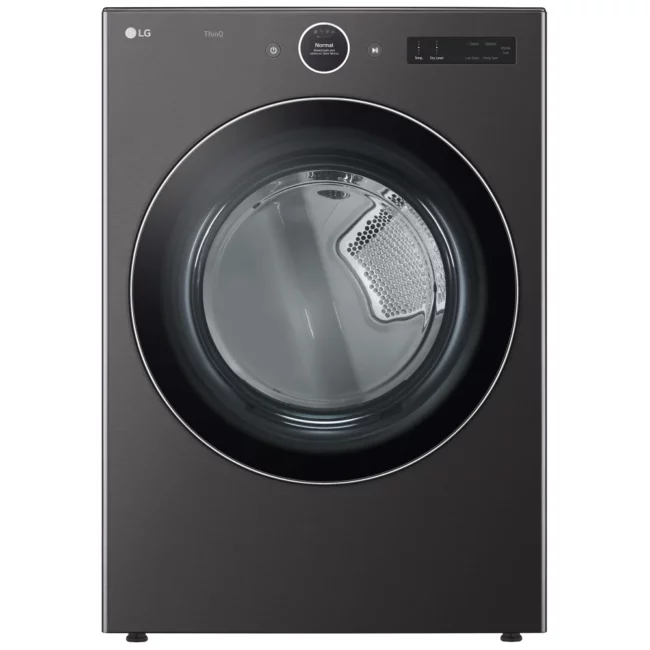 LG electric dryer - 27 inches, 7.4 cu. ft., black stainless steel - DLEX6700B