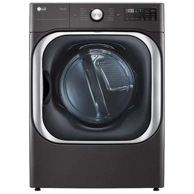 LG Electric Dryer - 29 inch, 9.0 cu. ft., Wi-fi , stackable , black - DLEX8900B