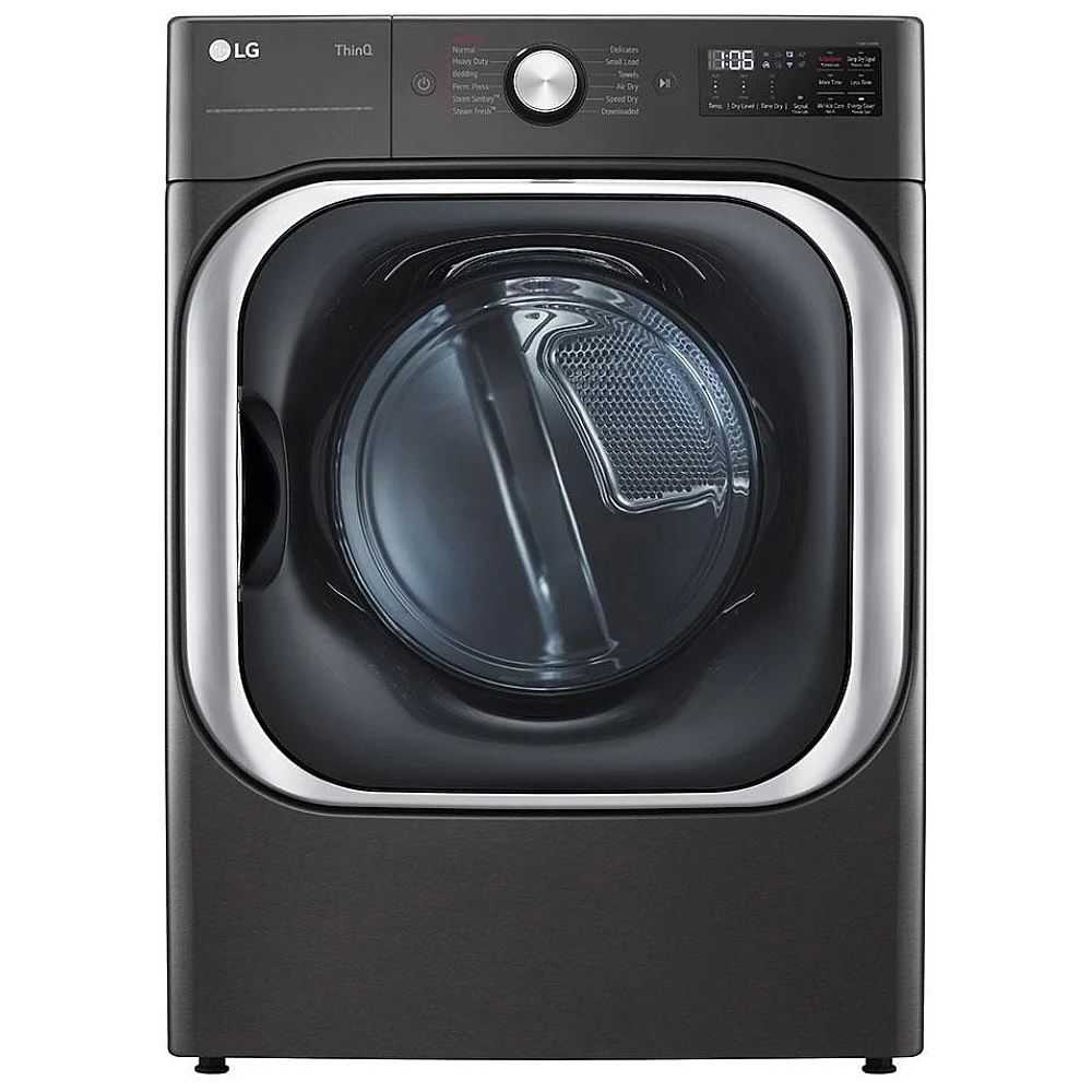 LG Electric Dryer - 29 inch, 9.0 cu. ft., Wi-fi , stackable , black - DLEX8900B