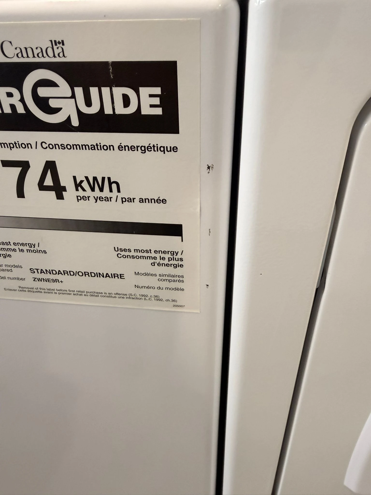 Ensemble laveuse & sécheuse Huebsch 27 pouces – 3.5 pi³ / 6.8 pi³, blanc – TR7104WN & DR7103WE - Image 7