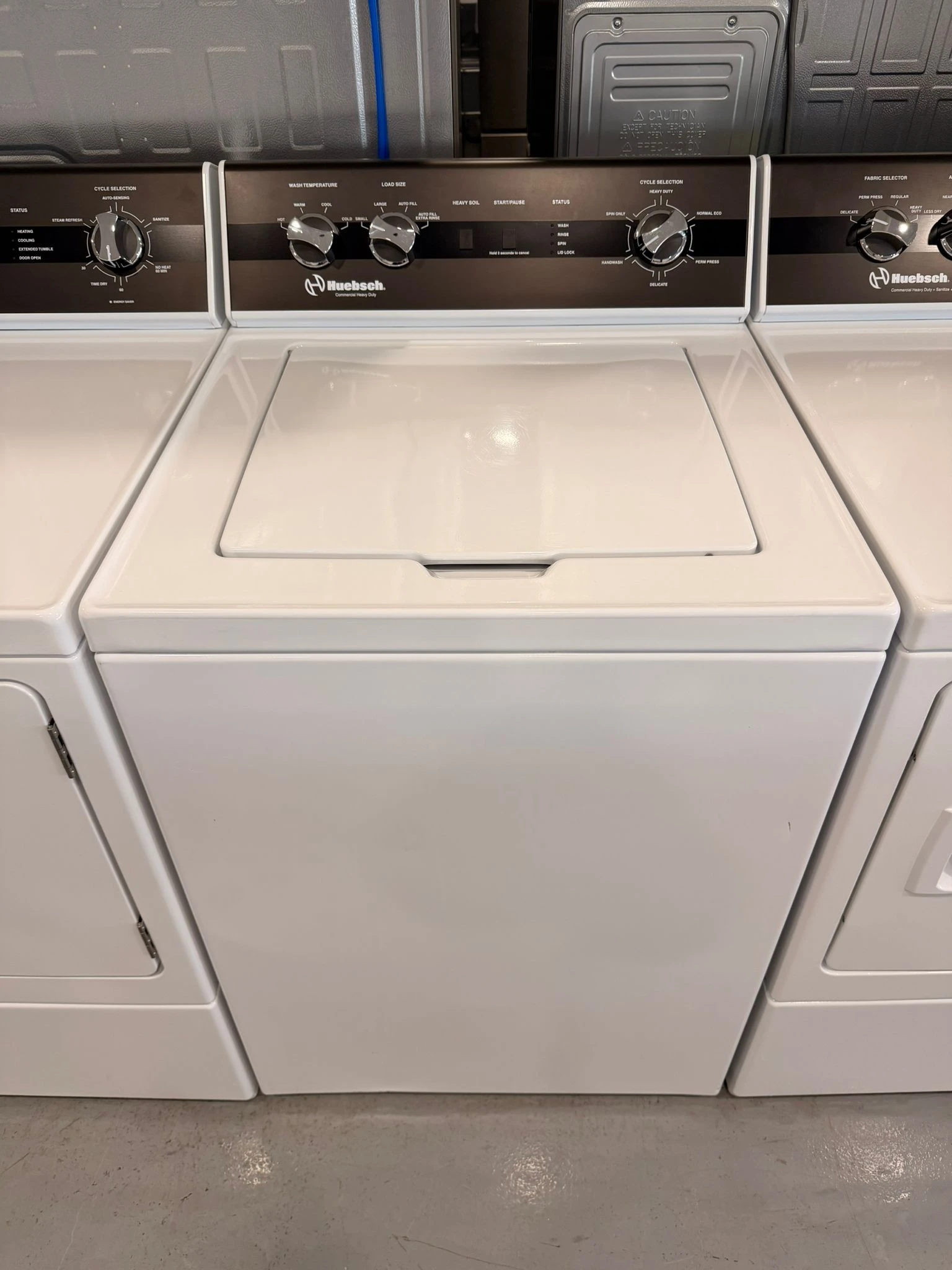 Ensemble laveuse & sécheuse Huebsch 27 pouces – 3.2 pi³ / 7.0 pi³, blanc – TR5104WN & DR5103WE - Image 12