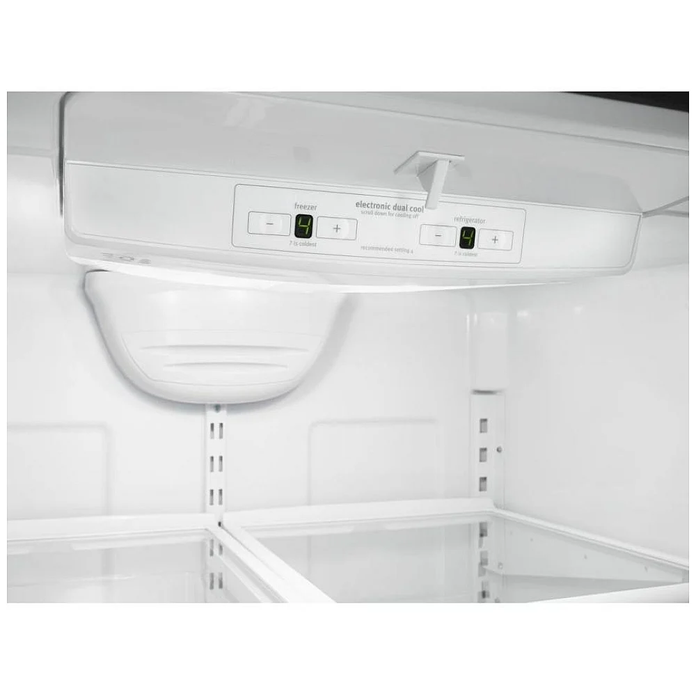 Réfrigérateur à congélateur inférieur Whirlpool – 30 pouces, 18.5 pi³, Acier inoxydable – WRB329RFBM – Image 4