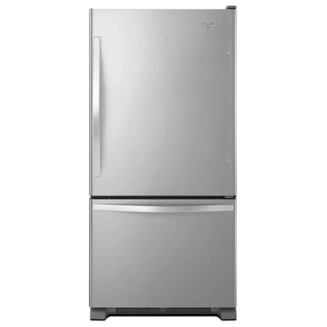 Whirlpool Bottom-Mount Refrigerator - 30 inches, 18.5 cu. ft., Stainless Steel - WRB329RFBM