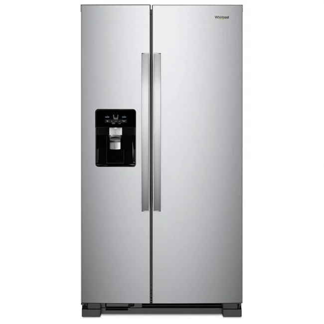 Whirlpool Side-by-Side Refrigerator - 33 inches, 21.4 cu. ft.,Stainless Steel - WRS321SDHZ