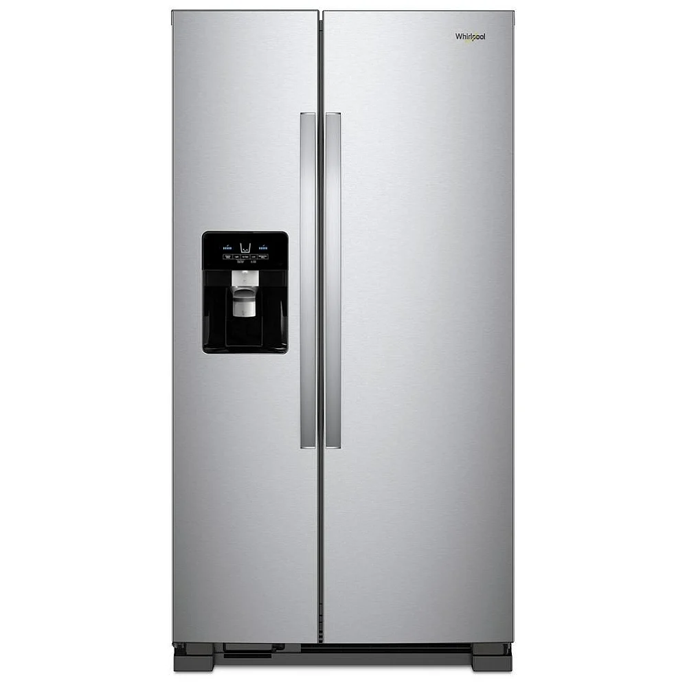 Whirlpool Side-by-Side Refrigerator - 33 inches, 21.4 cu. ft.,Stainless Steel - WRS321SDHZ