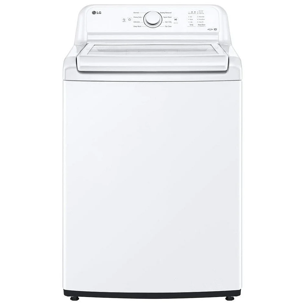Ensemble laveuse sécheuse LG à chargement par le haut – 27 pouces, 5.6 pi³ + 7.3 pi³, blanc – WT7155CW & DLE6100W - Image 2
