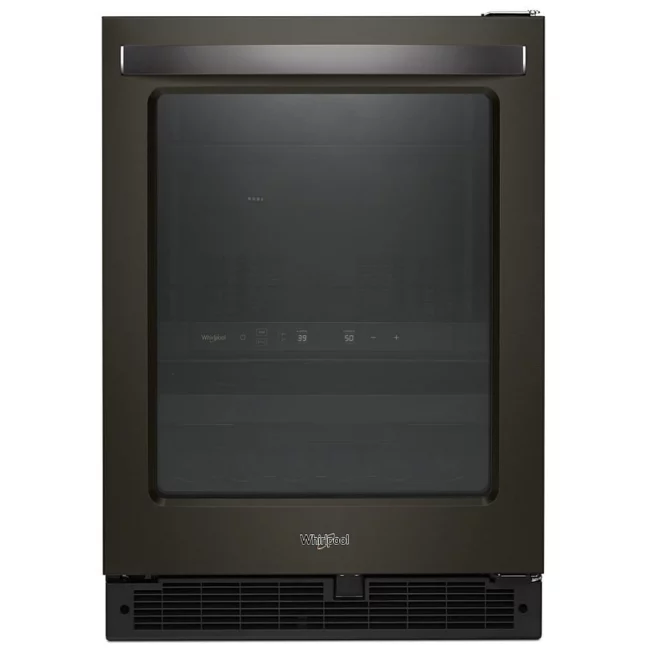 Centre de boisson sous comptoir Whirlpool – 24 pouces, ENERGY STAR, inox noir – WUB50X24HV