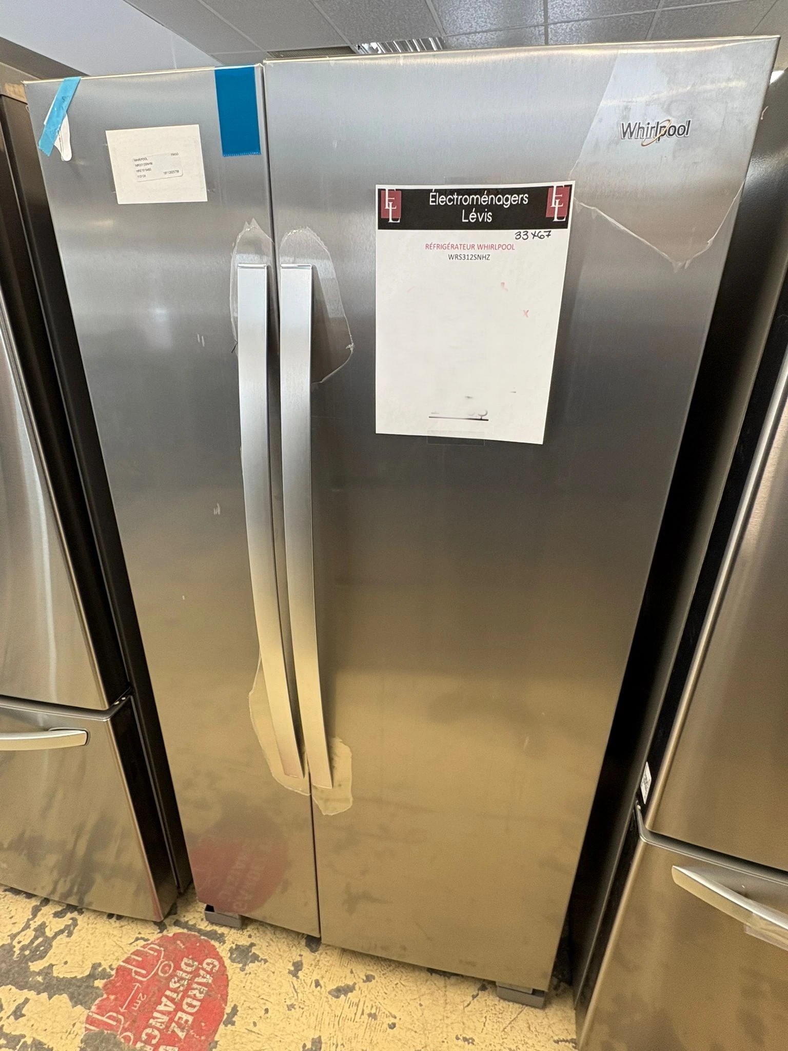 Réfrigérateur côte à côte Whirlpool – 33 pouces, 21.7 pi³ inox – WRS312SNHZ - Image 4