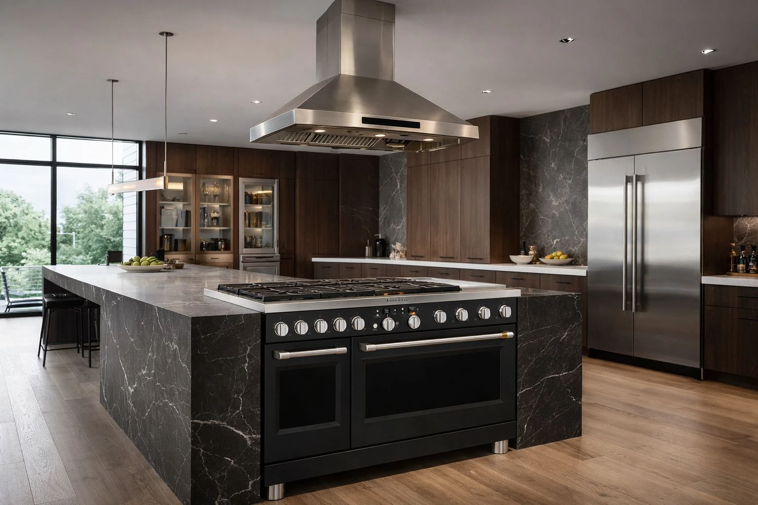 Hotte îlot LUX – 48 pouces, 870 PCM, LCD, 3 vitesses, DEL, Stainless – KI48LCD - Image 4