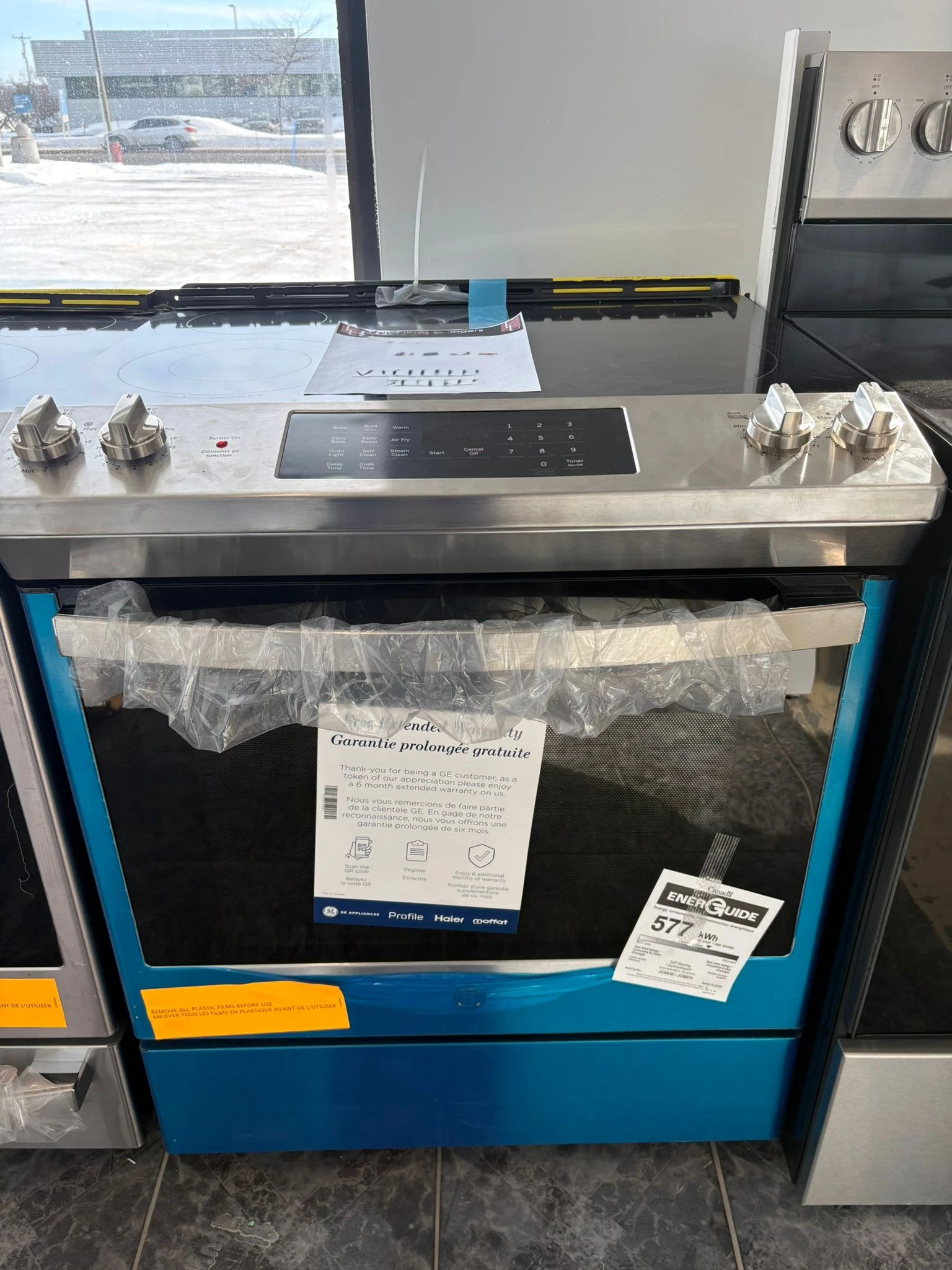 Cuisinière électrique GE, 30 pouces, convection, acier inoxydable – JCS830SVSS – Image 5