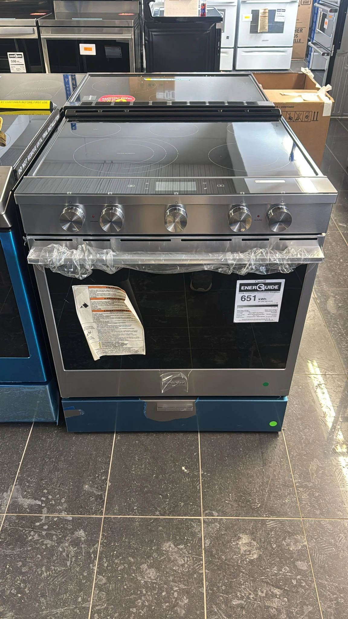 Cuisinière électrique Whirlpool, 30 pouces, 5 brûleurs ,convection, Acier inoxydable – YWEEA25H0HZ – Image 5