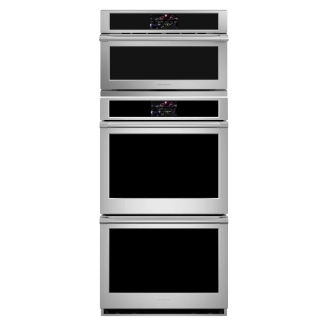 Ensemble fours encastrés Monogram – Four double + four à vitesse, 30 pouces, inox – ZTD90DPSNSS + ZSB9232NSS