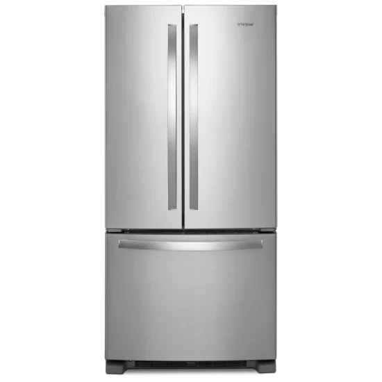 Whirlpool 33" French door refrigerator with water and ice, stainless steel - WRFF5333PZ