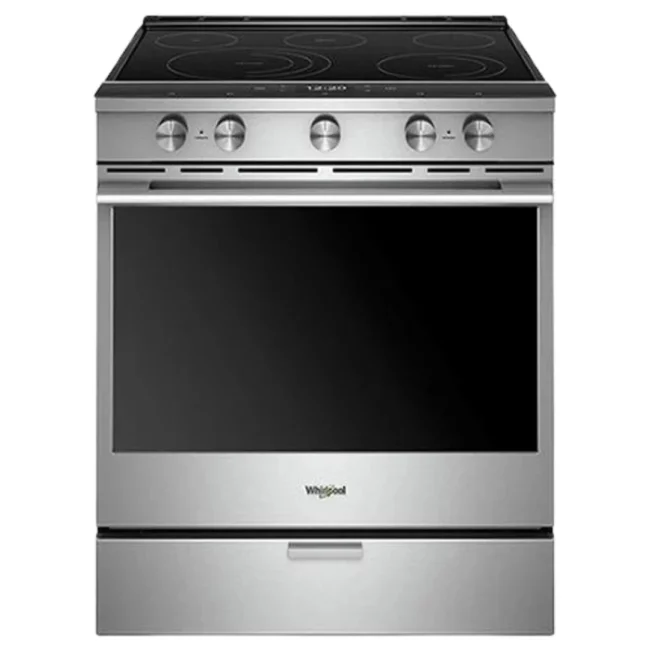 Cuisinière Whirlpool inox 30 pouces, 6,4 pi³, électrique – YWEEA25H0HZ5