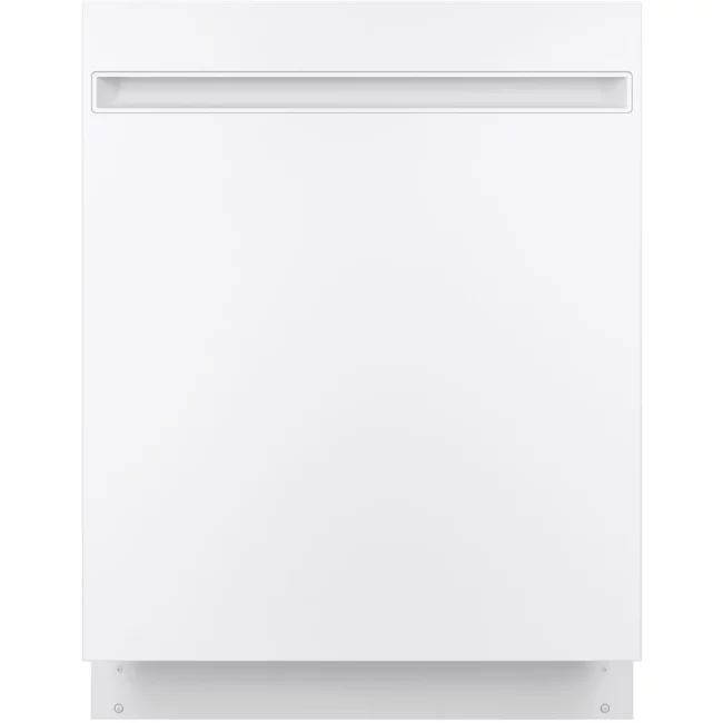 GE 24-inch White Dishwasher, Stainless Steel Interior, Top-Mounted Controls – UBT410SGV0WW