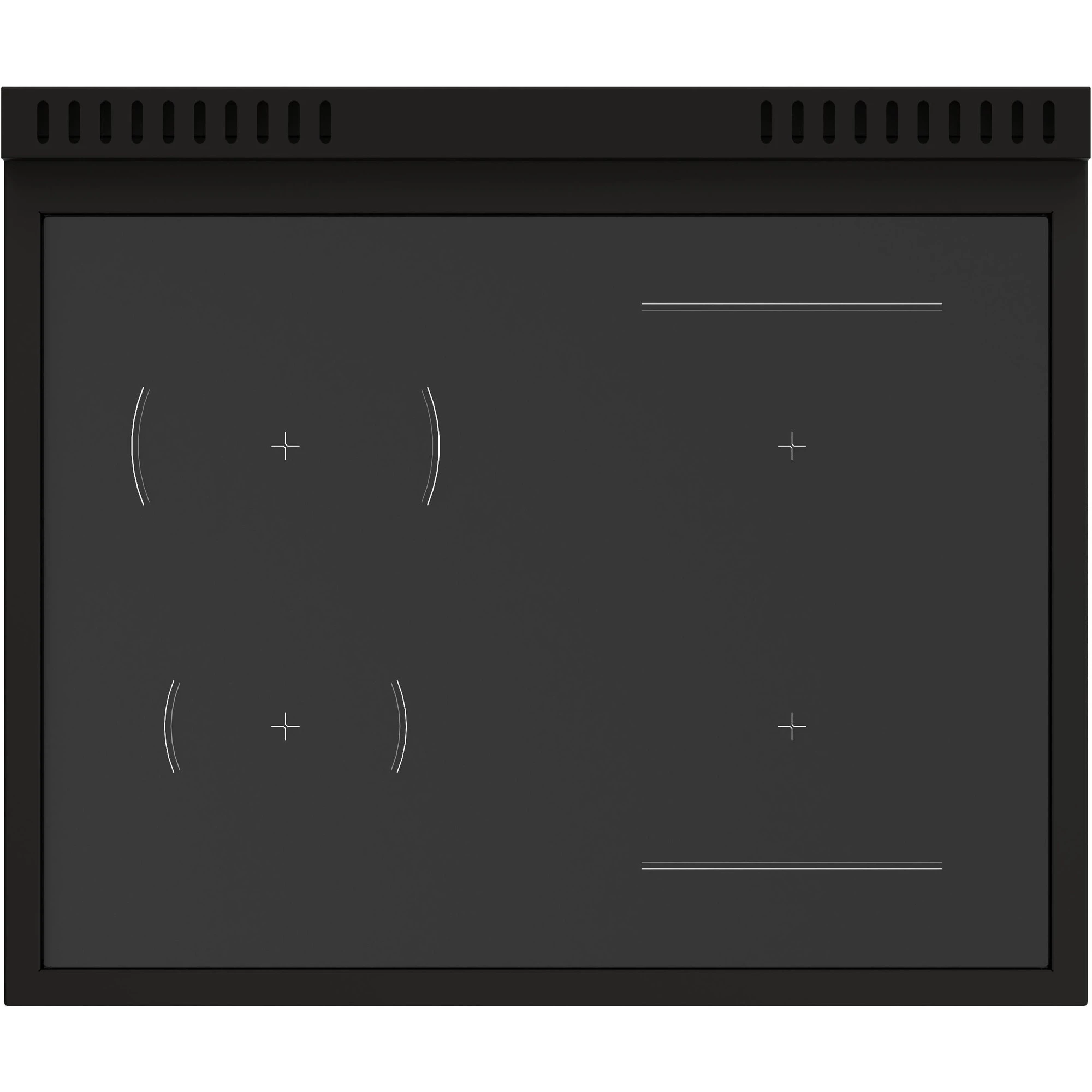 Cuisinière à induction Bertazzoni – 30 pouces, 4,6 pi³, convection européenne véritable, 4 éléments, Carbonio – PRO304IFEPCAT – Image 4
