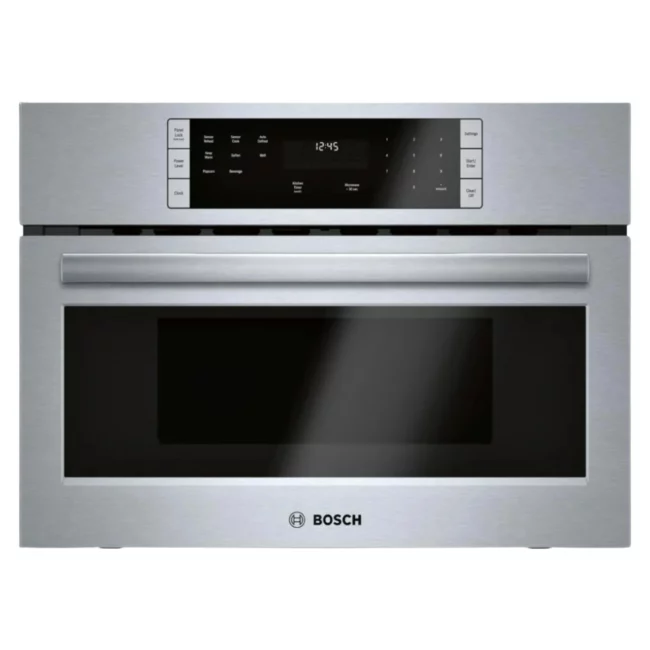 Micro-ondes hotte Bosch inox 27 pouces, 1,6 pi³, encastré – HMB57152UC