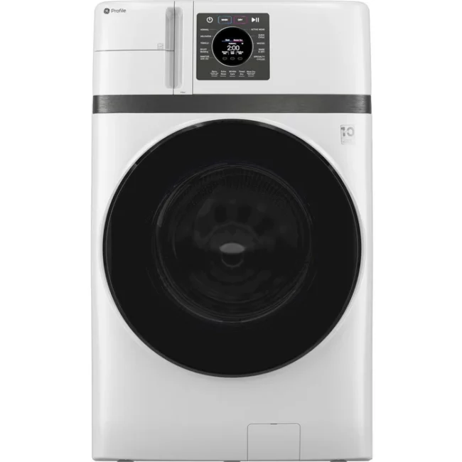 GE Profile All-in-One Washer-Dryer - 28-inch, 5.3 cu. ft. washer, Wi-Fi, 1,300 RPM, white - PFQ83HSSWWW