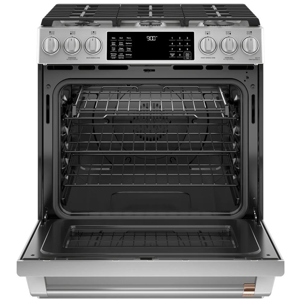 Cuisinière Café inox 30 pouces, 5,7 pi³, biénergie – CC2S900P2MS1 – Image 2