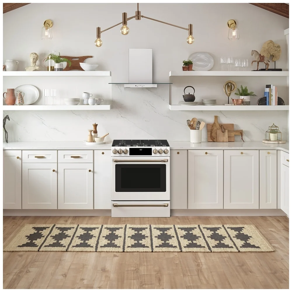 Cuisinière Café blanc mat 30 pouces, 5,7 pi³, biénergie – CC2S900P4MW2 – Image 6