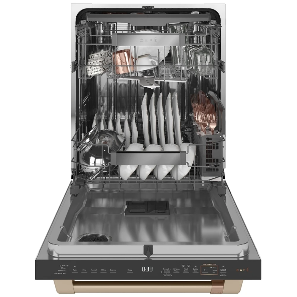 Ensemble de cuisine GE Café blanc – réfrigérateur 33pouces + cuisinière au gaz double four + lave-vaisselle 39 dB - CCGS750P4MW2 + CWE19SP4NW2 + CDT875P4NW2 – Image 7