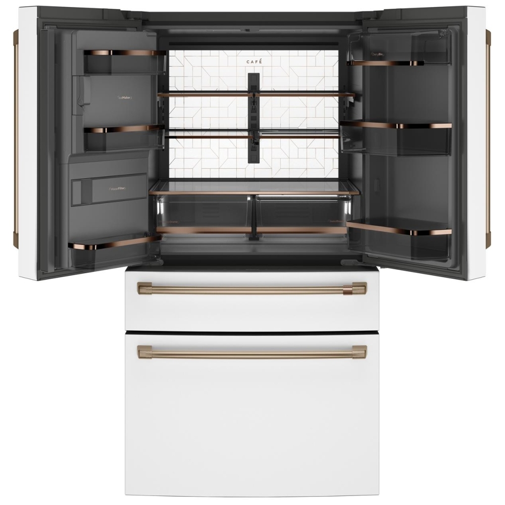 Réfrigérateur Café blanc mat 36 pouces, 27,8 pi³, portes françaises – CVE28DP4NW2 – Image 2