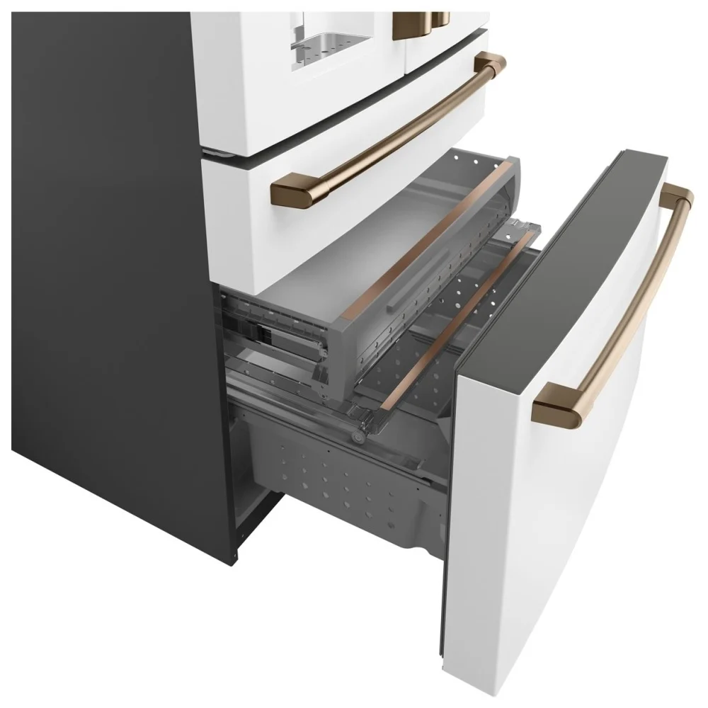 Réfrigérateur Café blanc mat 36 pouces, 27,8 pi³, portes françaises – CVE28DP4NW2 – Image 3